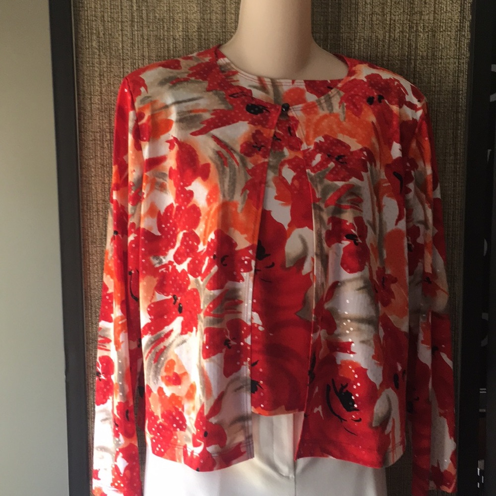 MSK 2 piece evening top and jacket